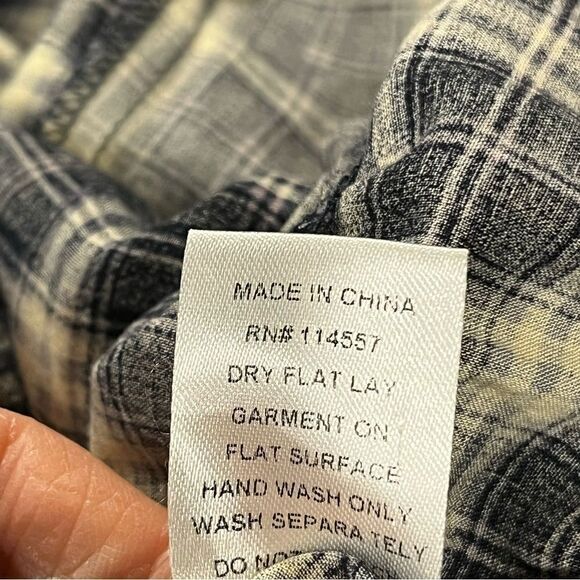 THML embroidered plaid Long sleeve dress - Picture 12 of 12